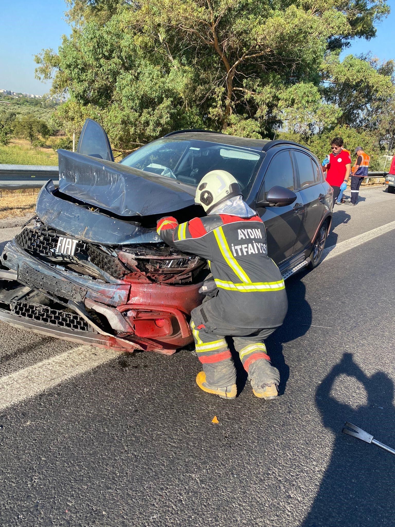 İncirliova’da Trafik Kazası, Yaralılar Var (1)