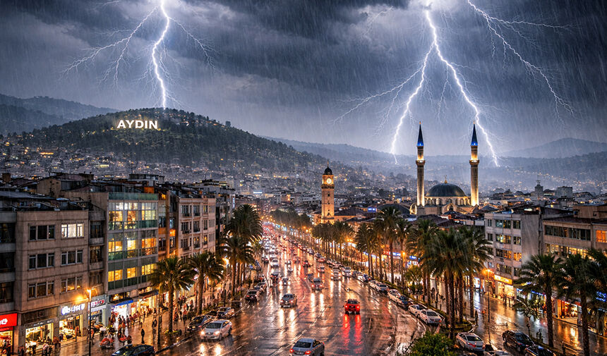 Meteoroloji uyardı: Aydın 5 gün boyunca gök gürültülü sağanak yağışın etkisinde kalacak