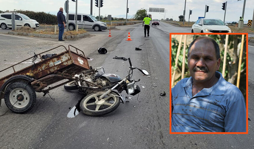 Sepetli motosiklet tırla çarpıştı, hayatını kaybetti