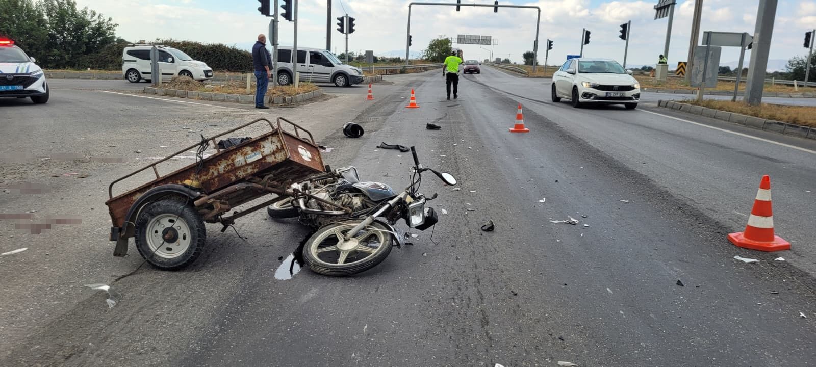 Sepetli Motosiklet Tırla Çarpıştı, Hayatını Kaybetti (6)