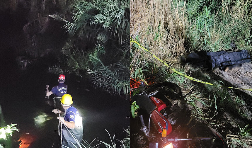 Aydın’da motosiklet ile göle uçan sürücü hayatını kaybetti