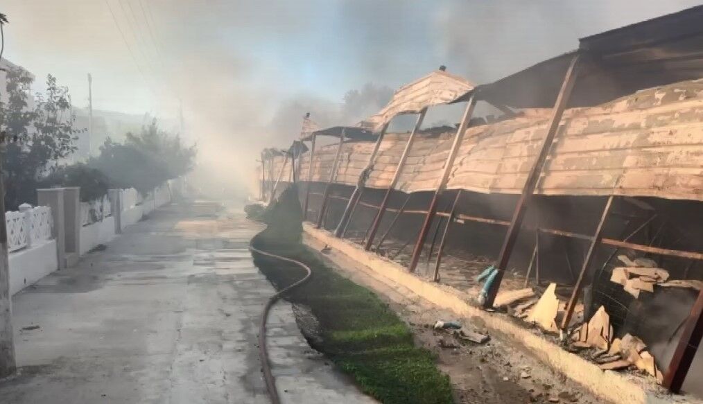 Aydın’da Pazar Yeri Küle Döndü (3)